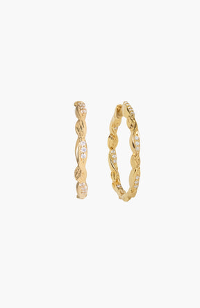 Sacred Vine Hoop Earring