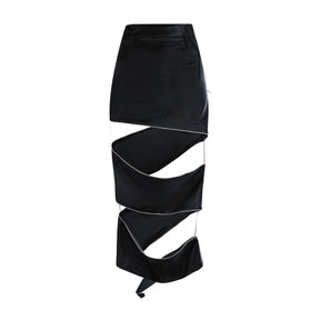 Spiral Zipper Skirt