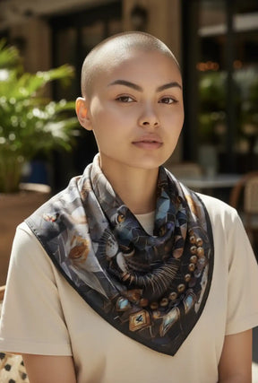 Dusk's Crystal Guardian Extra Large Silk Scarf