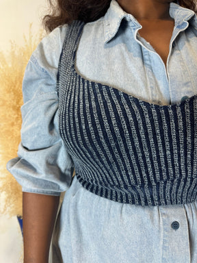 Jasper Bralette Denim