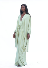 EVE DRAPED FLOOR LENGTH DRESS