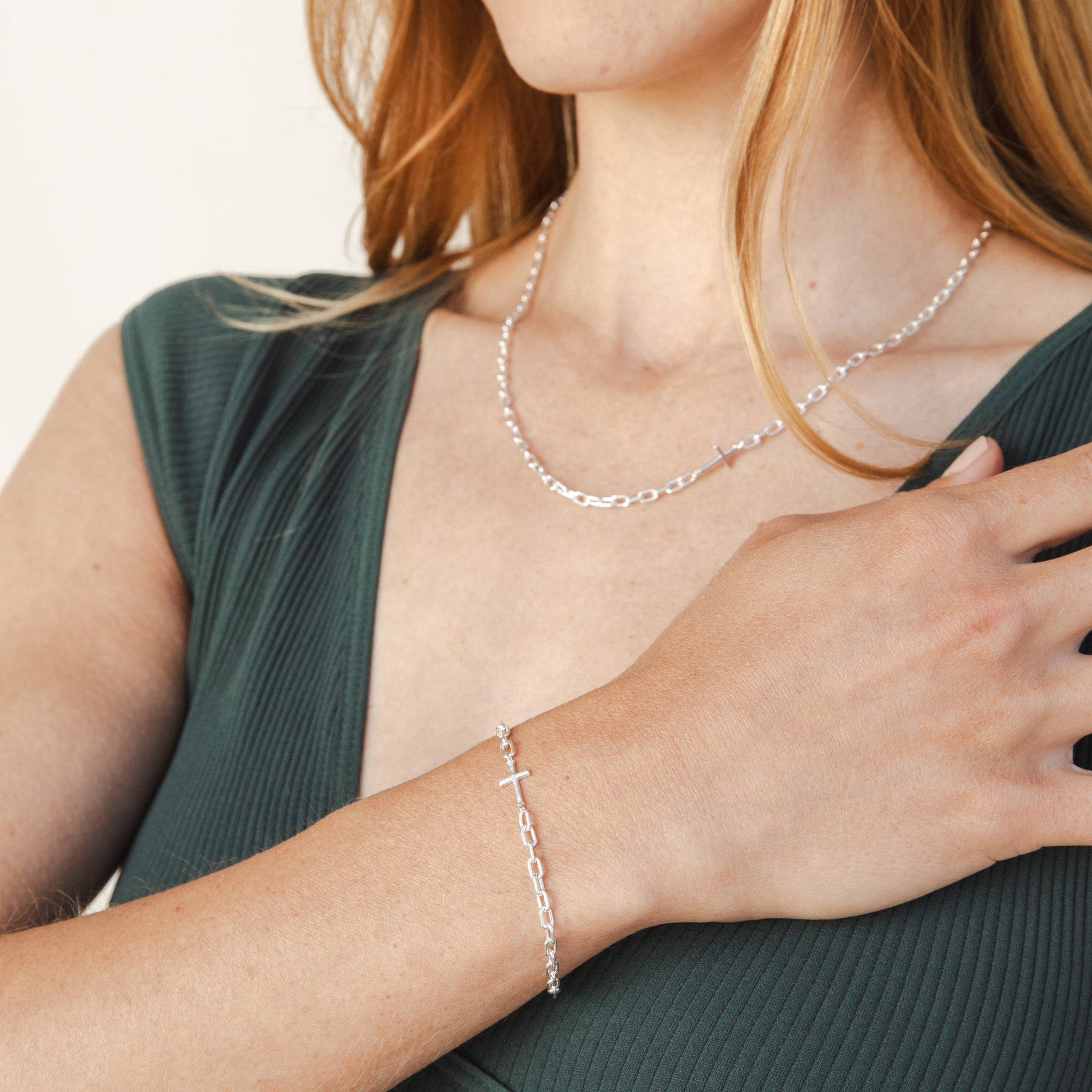 Mini Chain Breaker Cross Bracelet