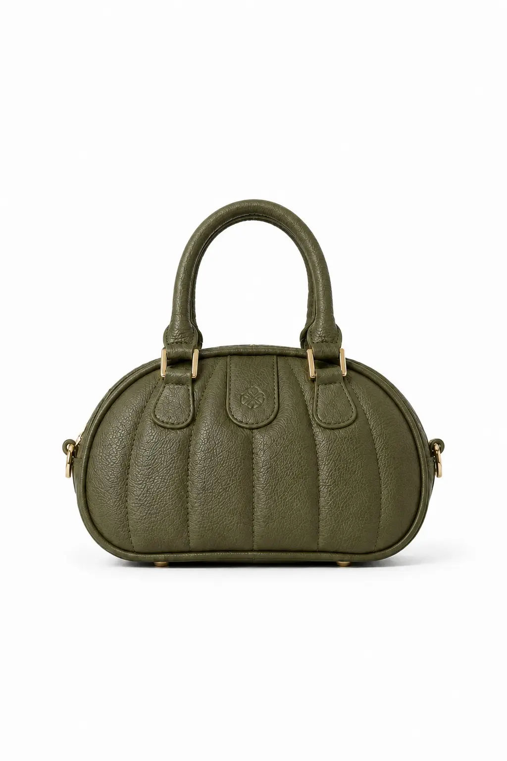 Ameline Sculptural Italian Leather Top Handle