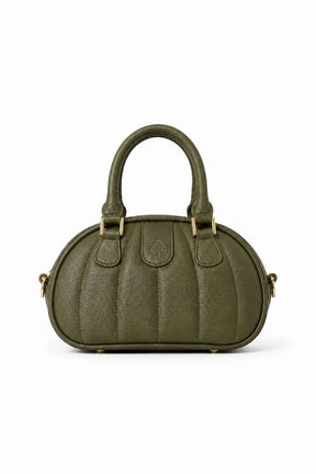 Ameline Sculptural Italian Leather Top Handle