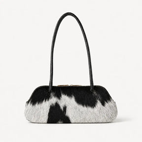 Ebène Unique Hair-On Cowhide Shoulder Bag | ROSZUAR