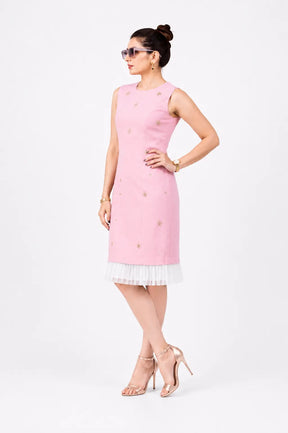 Sparkle Shift Dress - Blush Pink