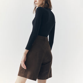 JETT SUEDE BERMUDA SHORTS PANTS