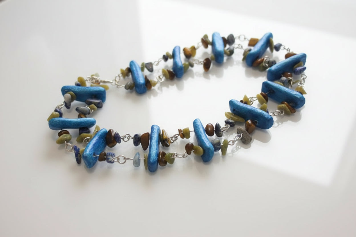 Sicilia Ceramic & Semi-precious Choker