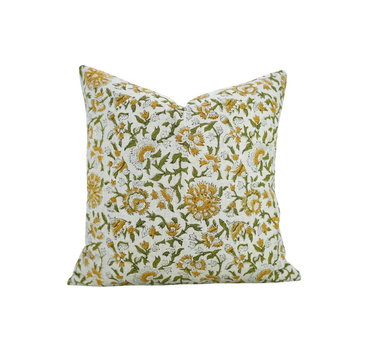 Boho Decor Hand Block Print Viscose Linen Pillow Cover - Pushaplata