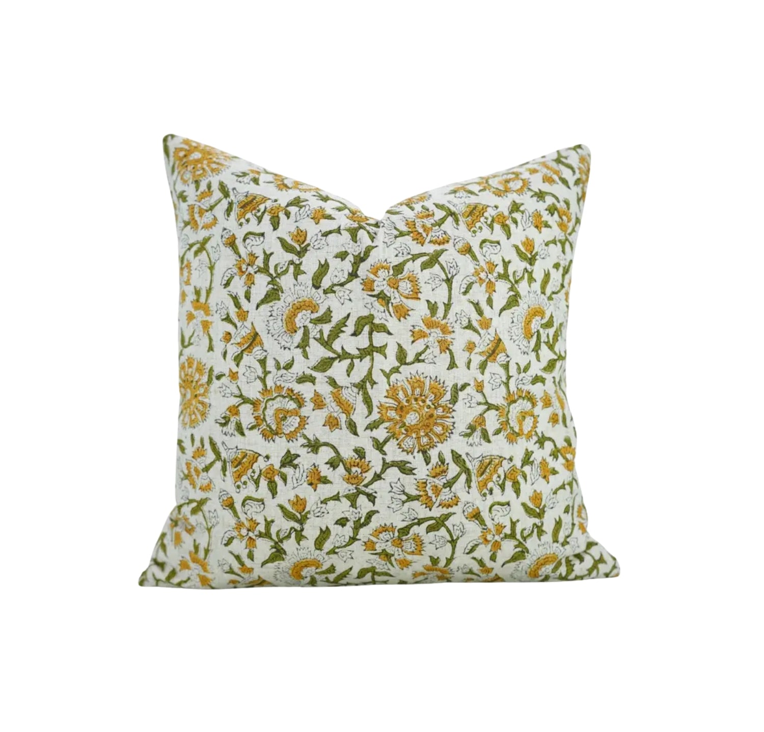 Boho Decor Hand Block Print Viscose Linen Pillow Cover - Pushaplata