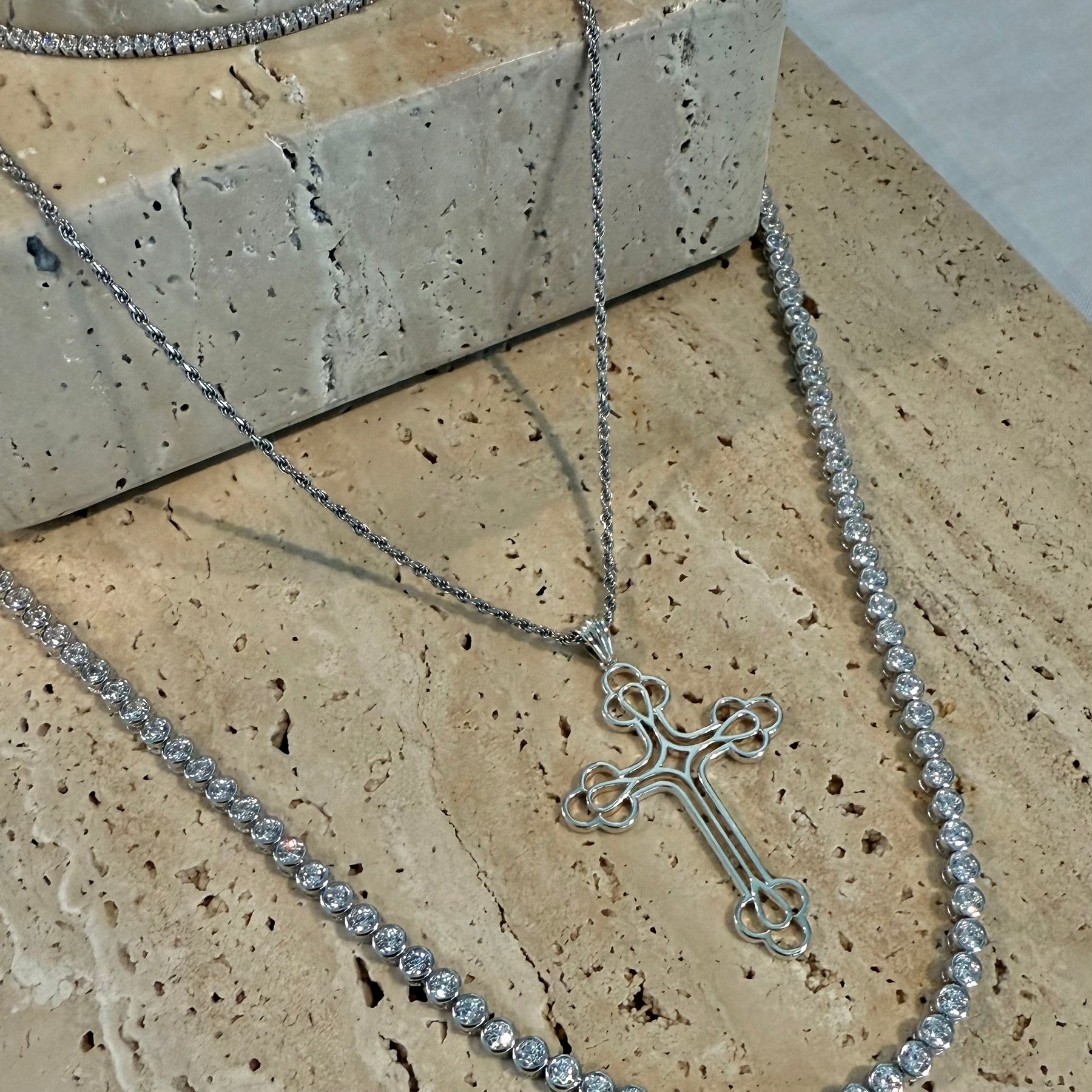 THE “BILLIE” CROSS PENDANT - SILVER