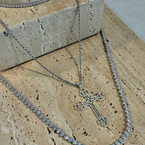 THE “BILLIE” CROSS PENDANT - SILVER