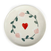 Ceramic Dessert Plates - Amour Petal , 7 Inches (Set of 2)