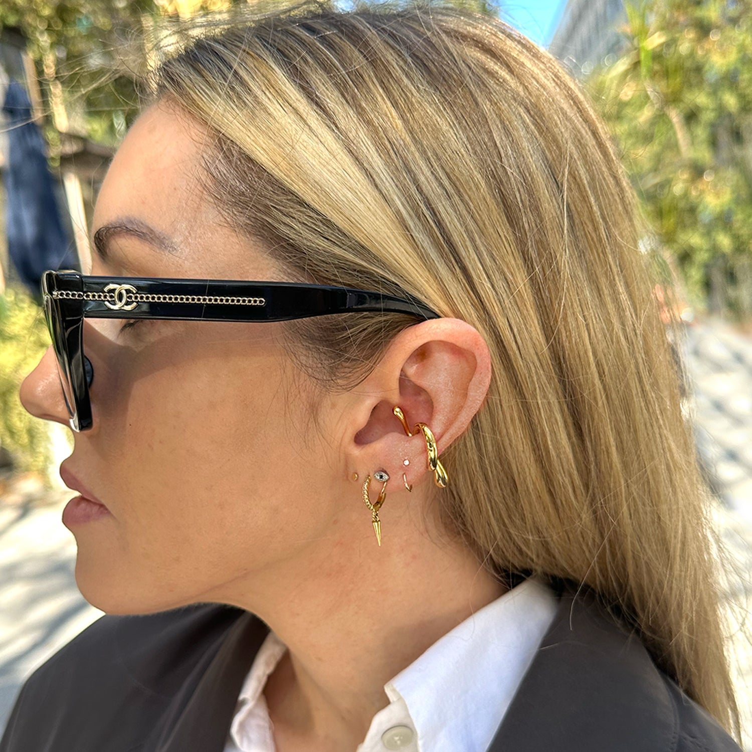Mini Luxe Ear Cuff Gold Earring