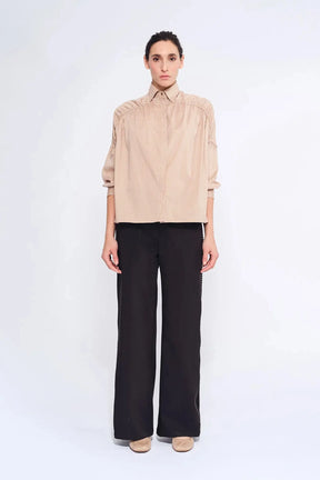 Star Ruched Shoulder Shirt