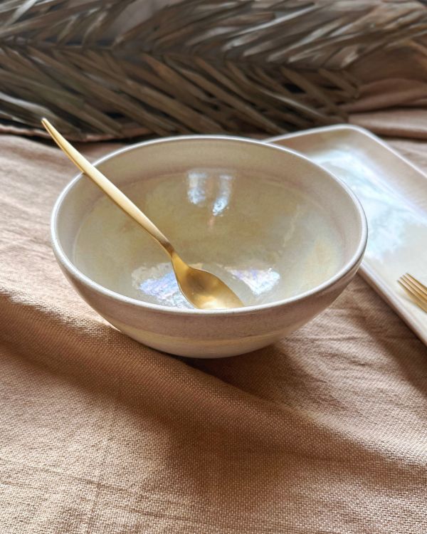 Pearl Oyster Serving/Salad Bowl