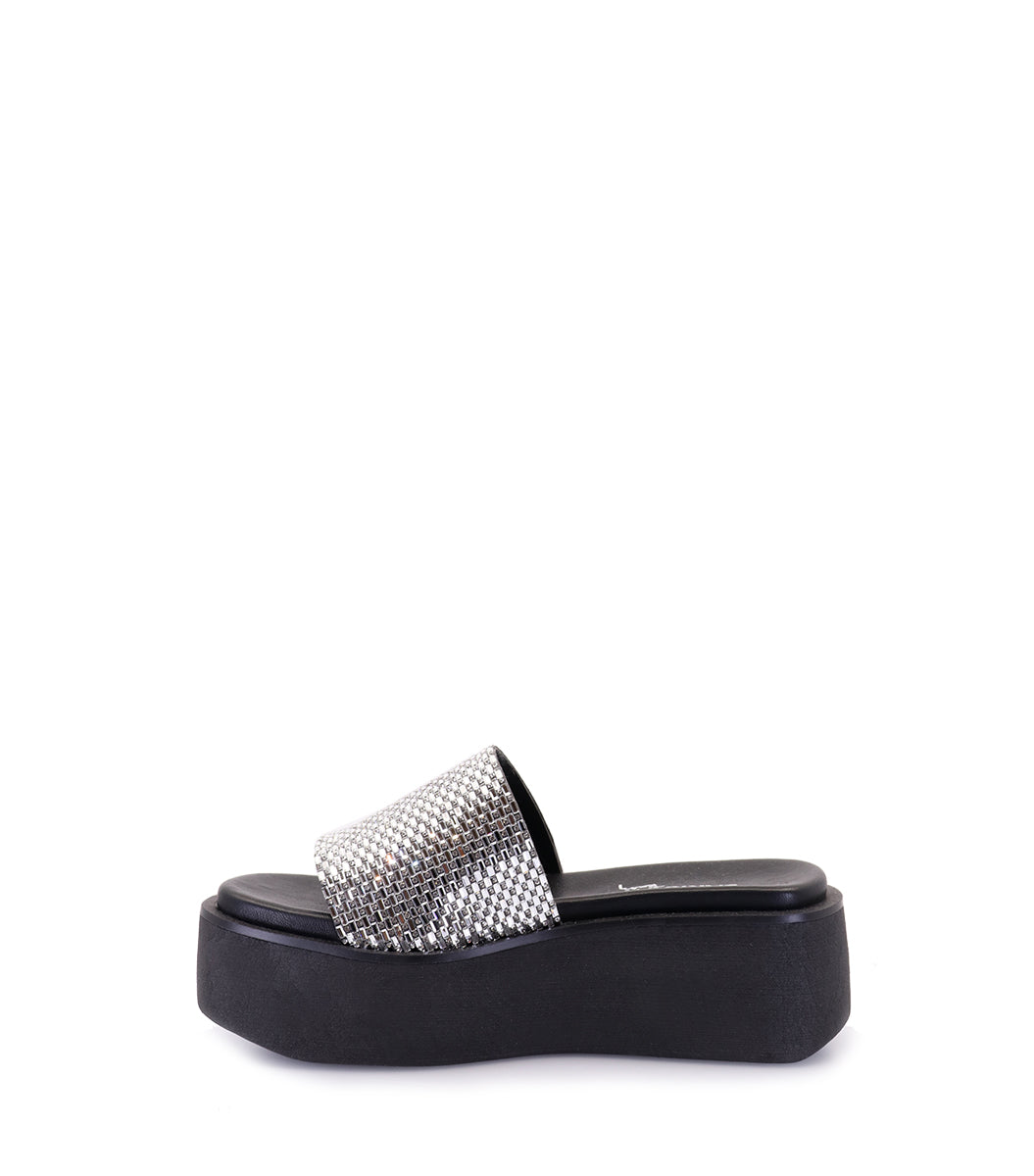 Nohe Glam Silver Platforms