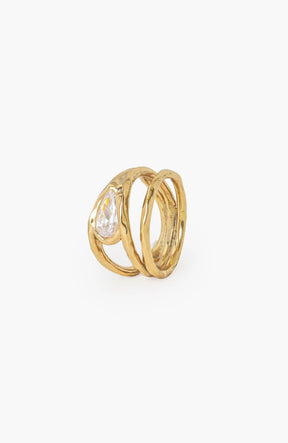 Solace Tear Statement Ring