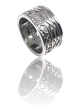 Kenzie African Wax Print Fabric Ring