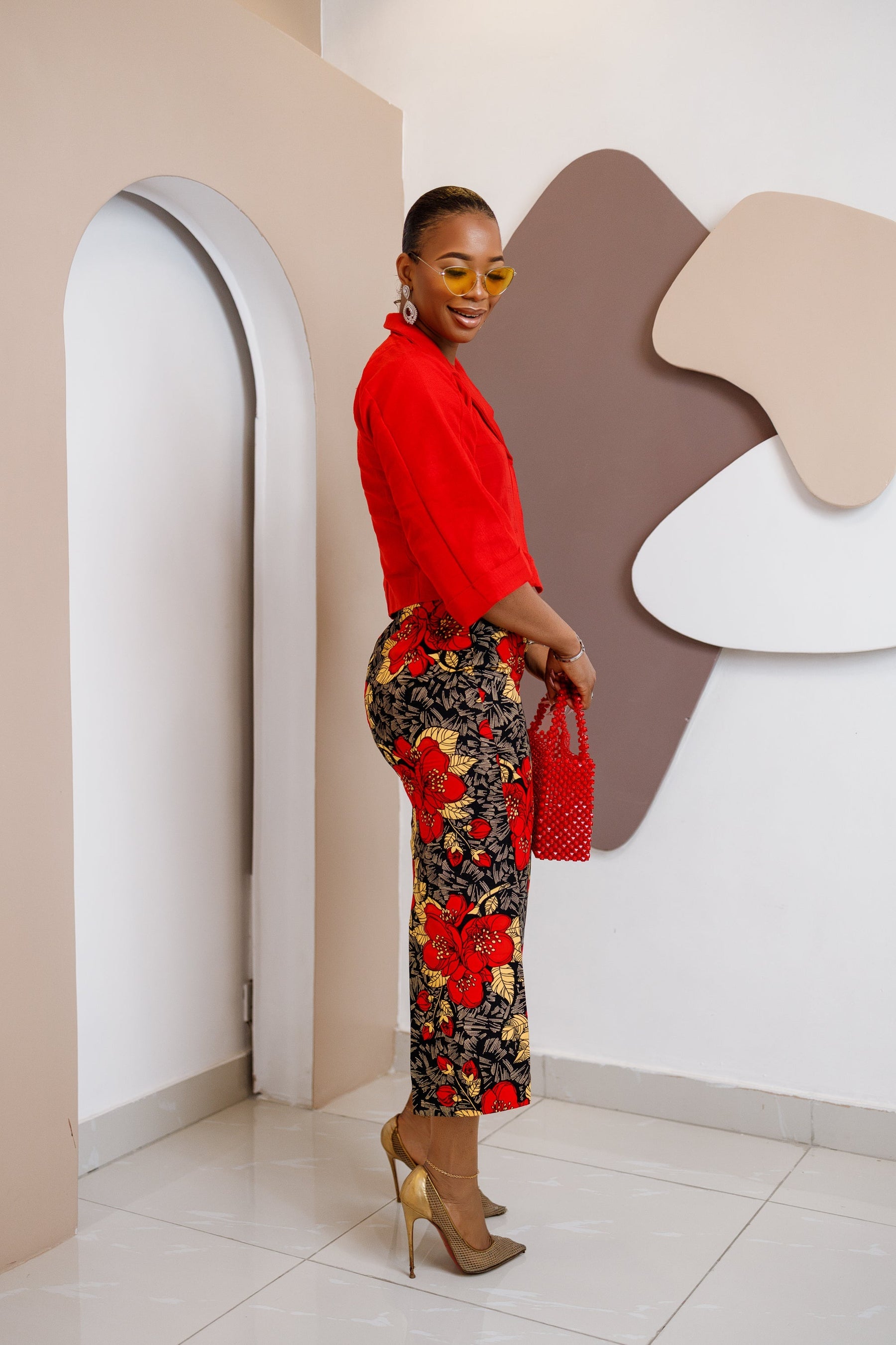Ndukaaku Cropped Jacket & Skirt Set