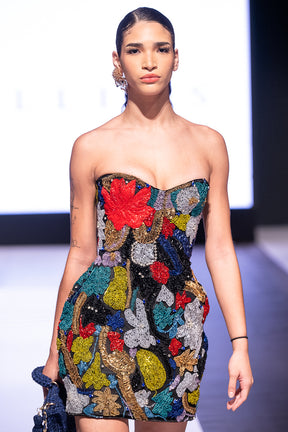 Embroidered Corset Mini Amber Dancing Collection