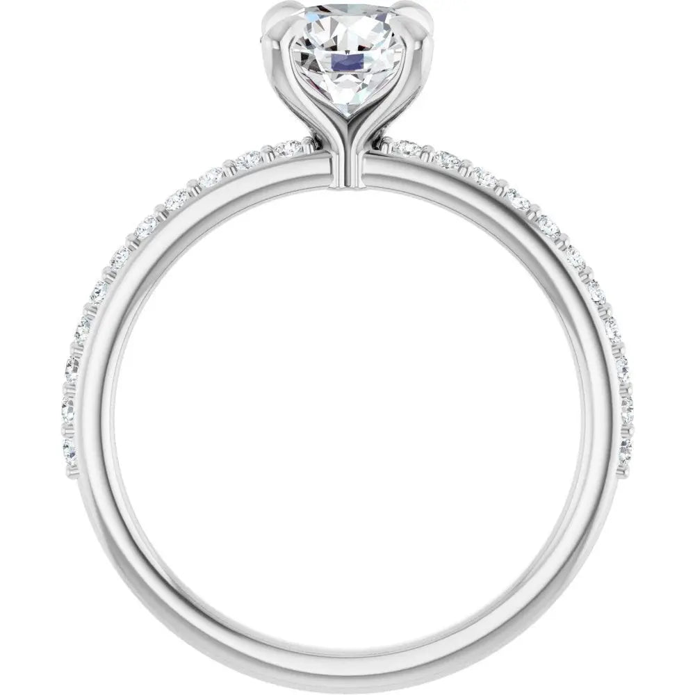 1 1/5 CT Lab-Grown Diamond Engagement Ring in 14K Gold