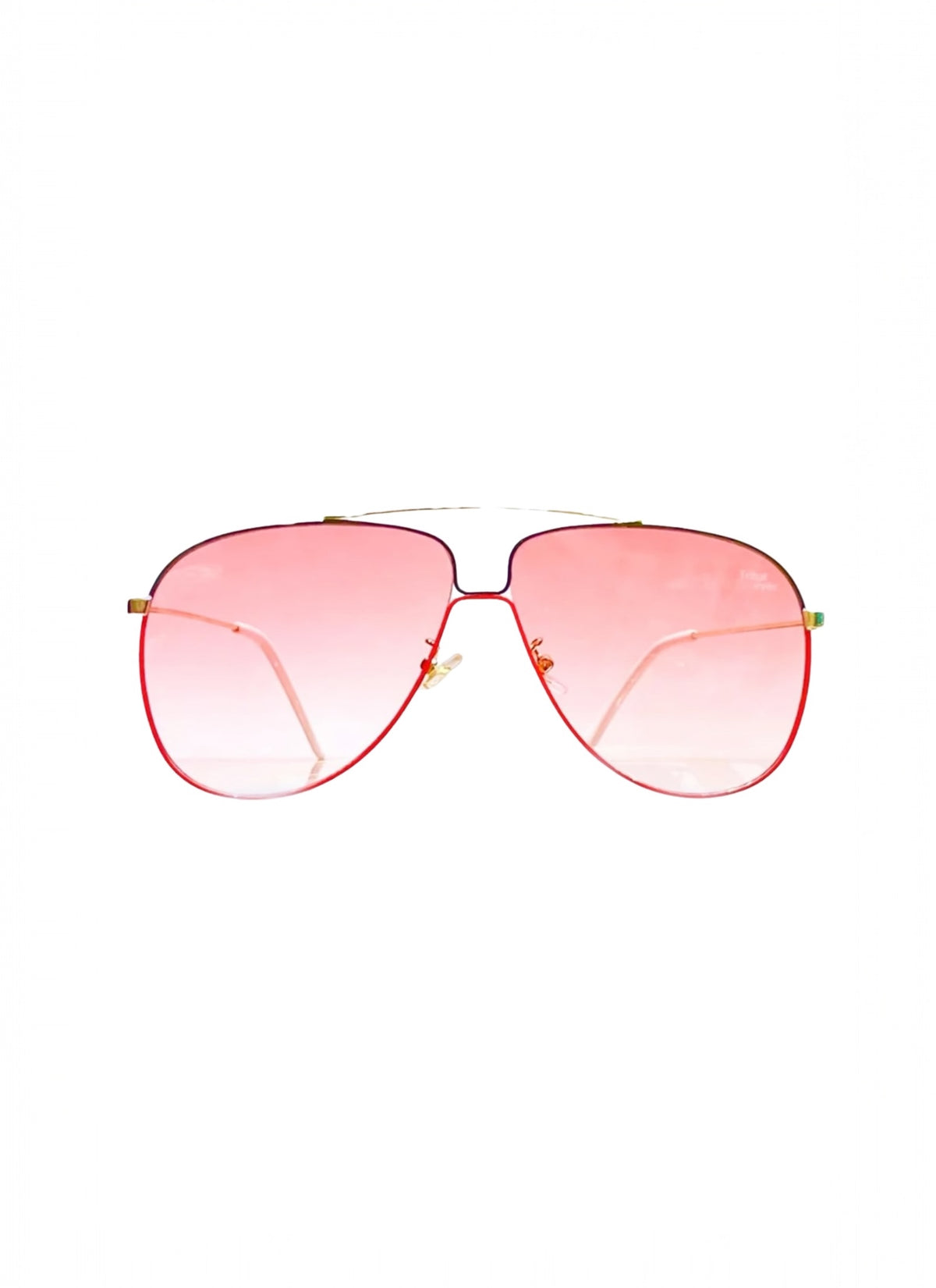 Highlife Rose colored 58mm aviator sunglasses