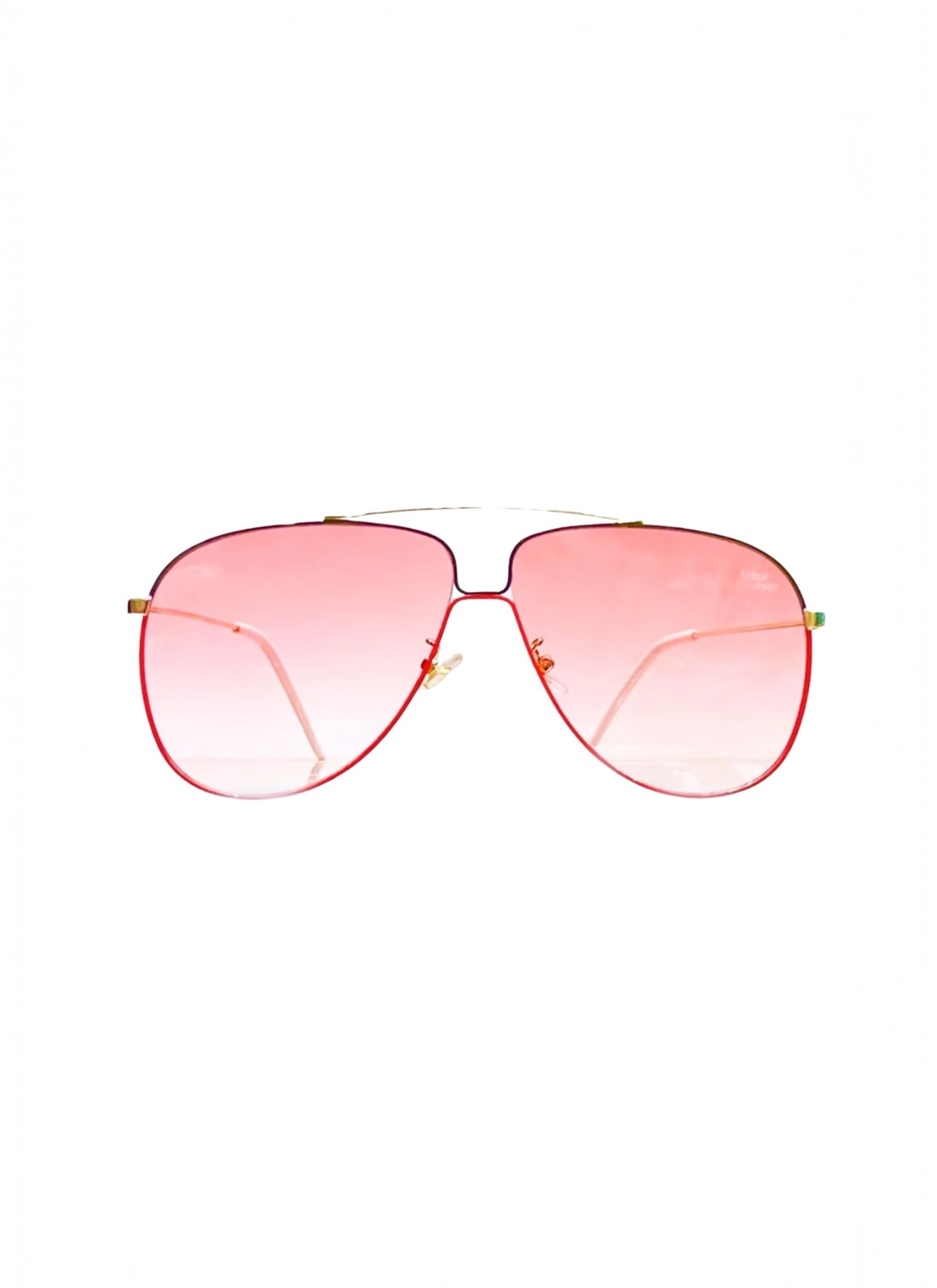 Highlife Rose colored 58mm aviator sunglasses