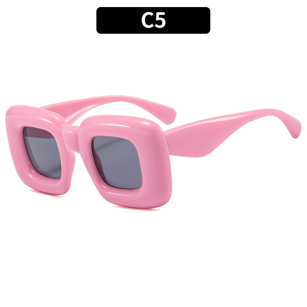 New Inflatable Sunglasses Funny Square Street Sunglasses