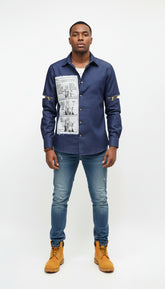 THE CONCORD NEWSPAPER DENIM SHIRT