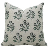Premium Hand Block Print Boho Thick Linen Pillow Cover- Neha