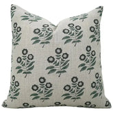 Premium Hand Block Print Boho Thick Linen Pillow Cover- Neha