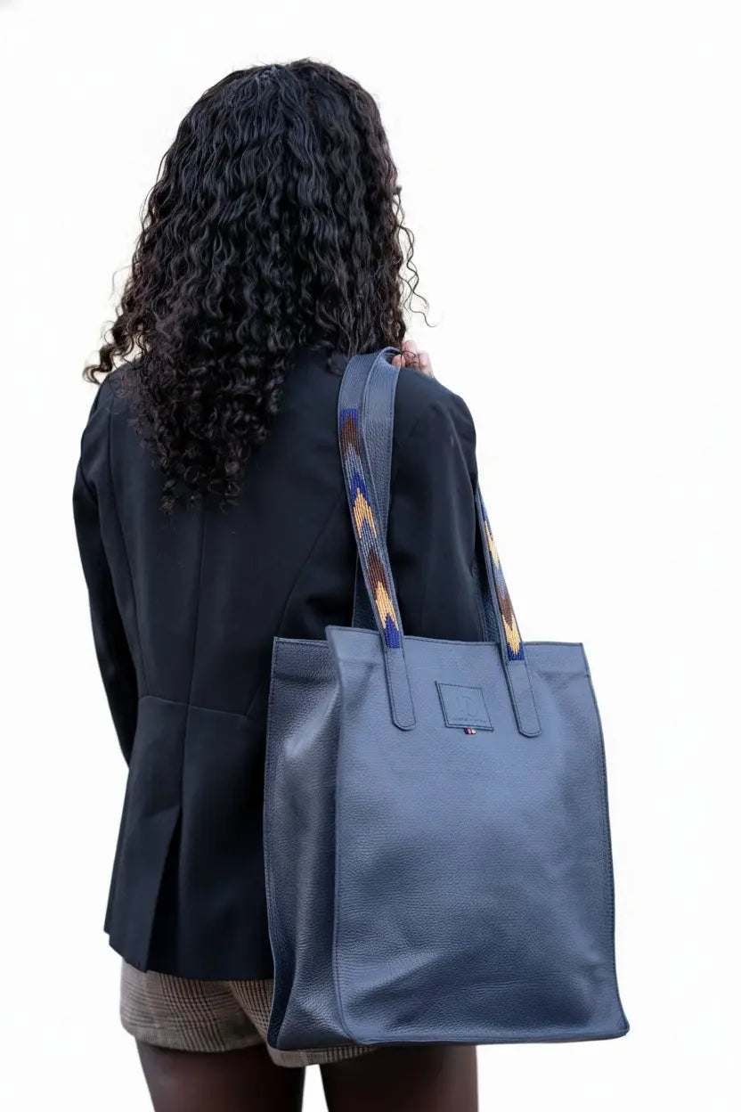 Kilifi Leather Women's Tote With Beaded Straps