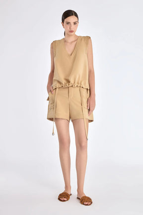 Valencia Drawstring Hem Blouse