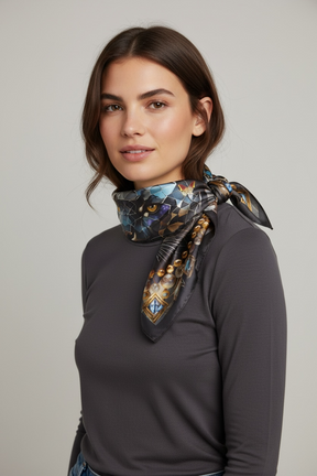 Dusk's Crystal Guardian Extra Large Silk Scarf