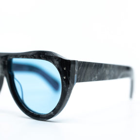 Otto Sunglasses with Marble Frame & Light Blue Lens | Taxxon X Cruzada Special Edition