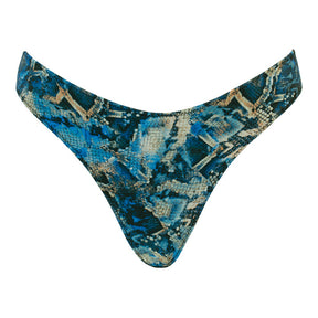 Curvy Kate Swim & Tonic Reversible Dipped Mini Brief Black/Snake