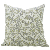 Unique Block Print Linen Blend Pillow Cover- Kamal Dutta