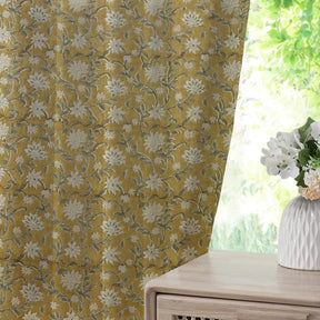 Traditional Block Print Thick Linen Pleated Window -aradhana