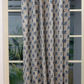 Elegant Hand Block Print Curtains: Pushp Samhita
