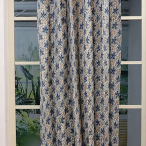 Elegant Hand Block Print Curtains: Pushp Samhita
