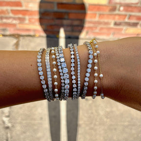 THE BIG “POPPY” 3MM BEZEL TENNIS BRACELET