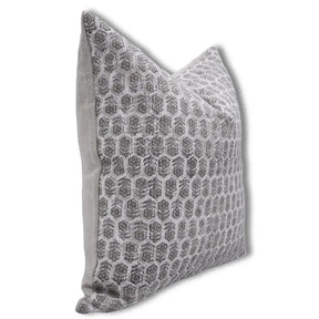 Block Print Thick Linen Boho Décor Cushion Cover- Tulsi Buti