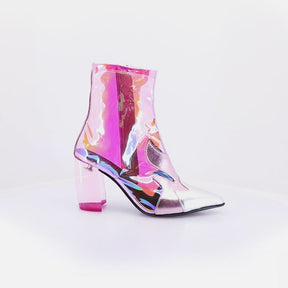 Stylish Pink PVC Booties Tour