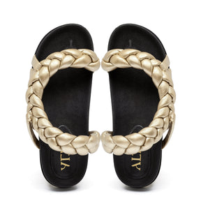CORINNA GOLD SANDALS