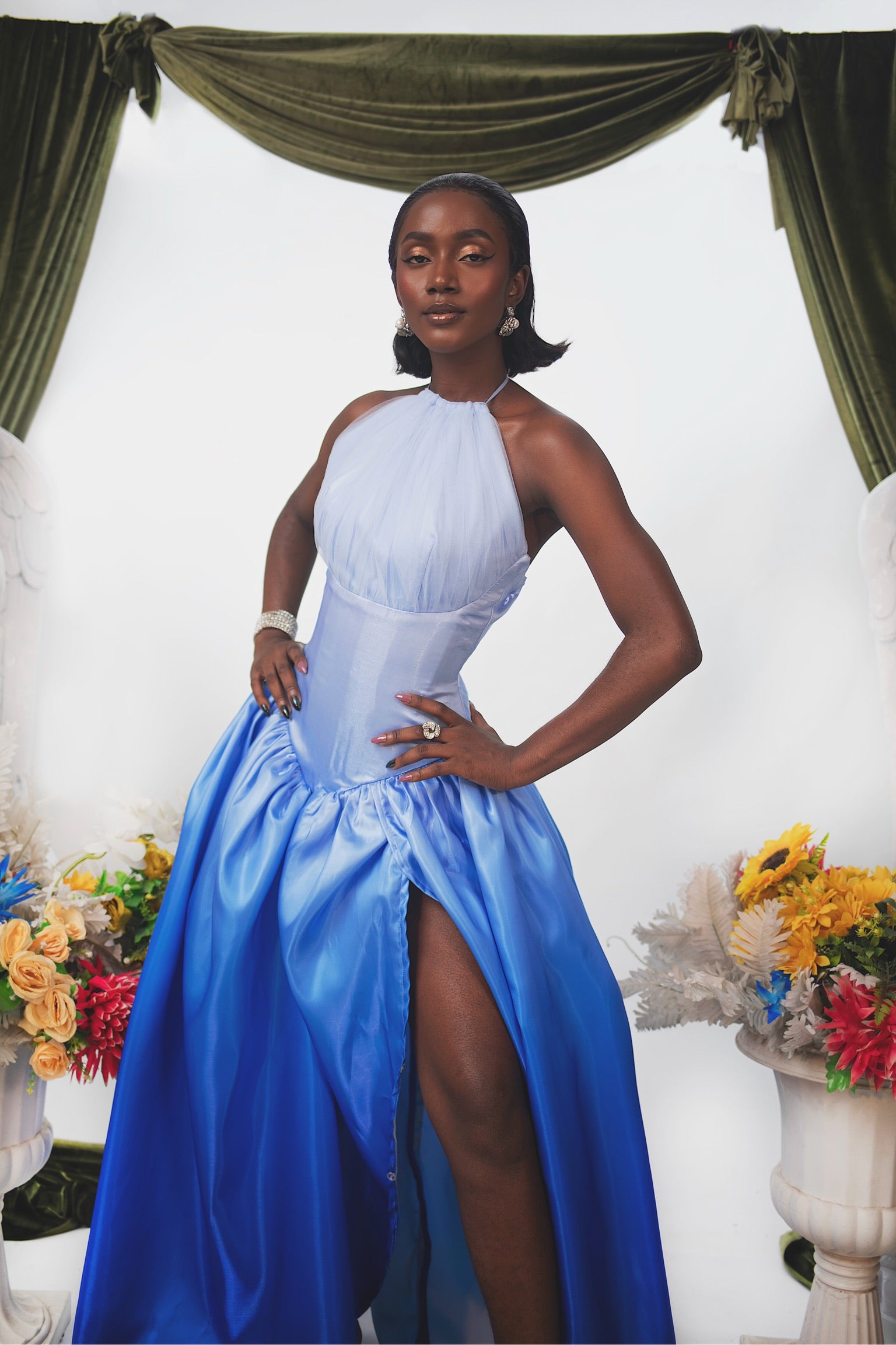 THE SWAN OMBRÉ DRESS