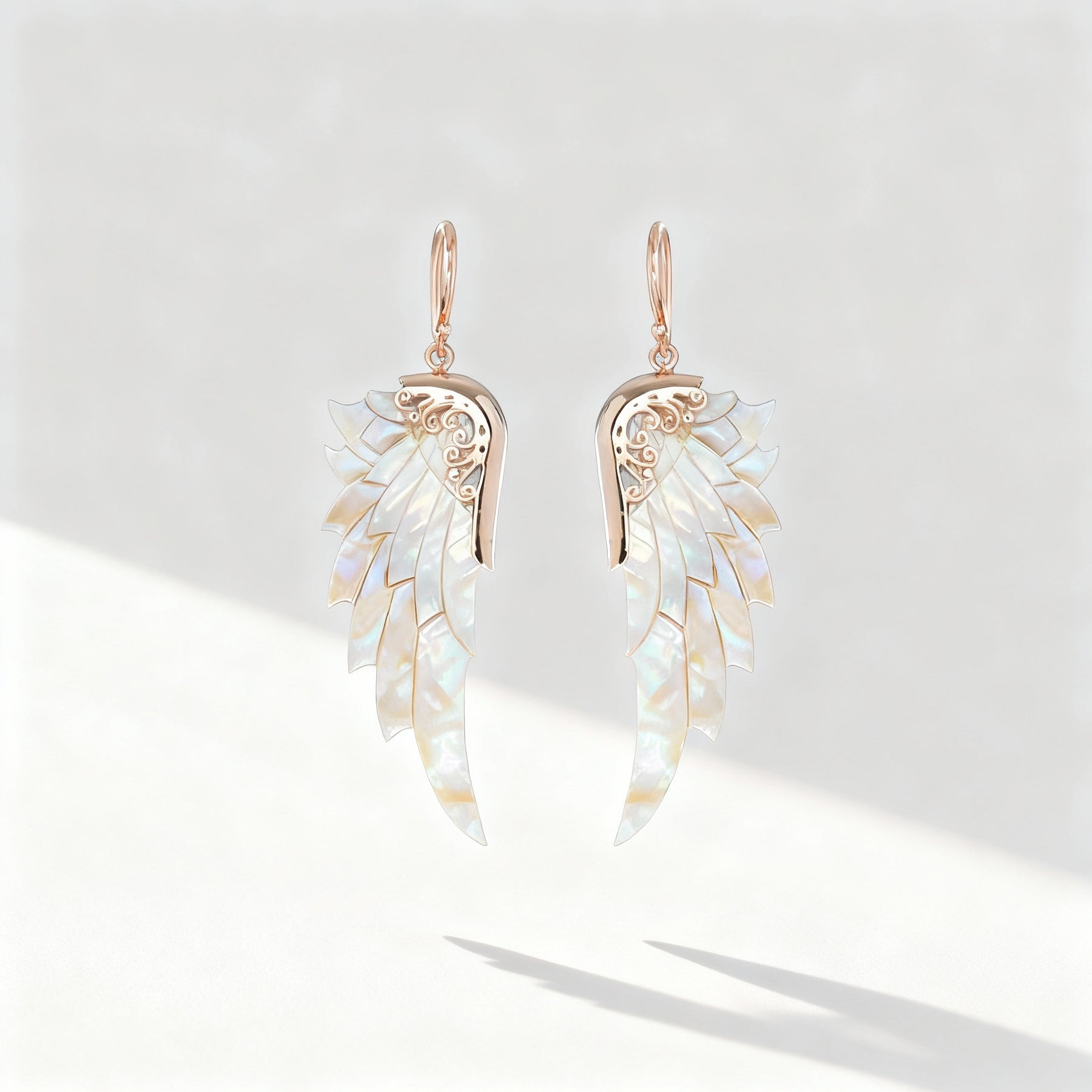 Opal Wonder Earrings (Small, Rose Gold)