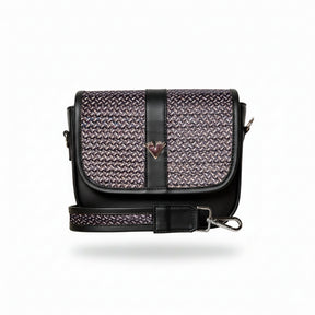 Leather Crossbody Bag Carriel Black