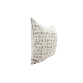 Accent Handmade Block Print Pure Linen Pillow Cover  - Hastkala