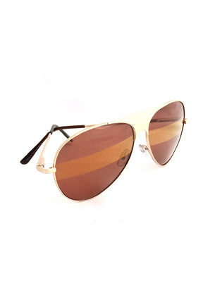 Elevated Polarized Aviator Sunglasses